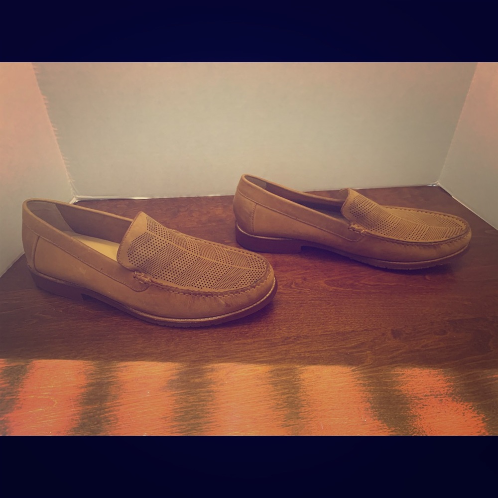 Tommy Bahama tan brown leather Loafers Size 11 new